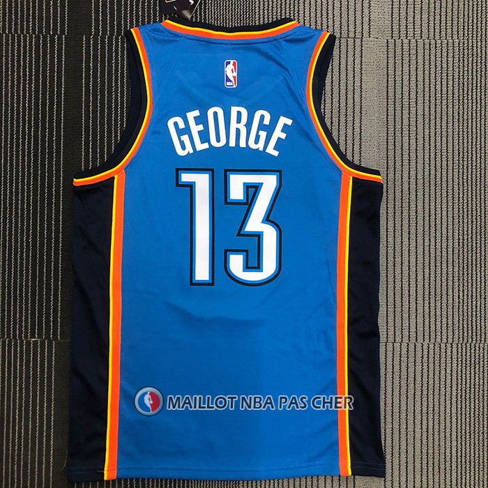 Maillot Oklahoma City Thunder Paul George NO 13 Icon Bleu